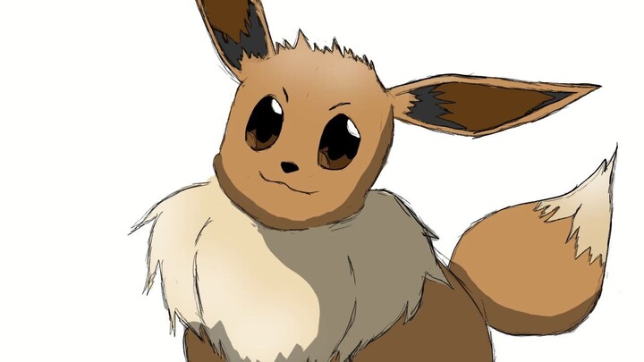 Day 4 Learning How to Use Drawing Tablet - Eevee -