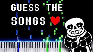 Do You Know Undertale Music? Guess the Undertale Songs! Undertale Music on Piano (50 Songs)