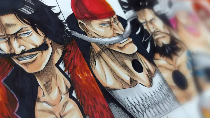 Drawing Yonko as Espadas | One Piece in Bleach Style | Crossover