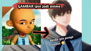 draw ipin with anime style|digital art|fanart