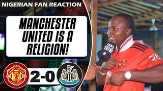 MANCHESTER UNITED 2-0 NEWCASTLE ( Henry - NIGERIAN FAN REACTION) - Carabao Cup 2022-23 HIGHLIGHTS
