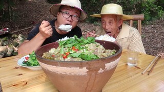 Tutorial "sup emas irisan daging" ala Sichuan, benar-benar sangat enak!