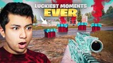 Reacting to the LUCKIEST MOMENTS EVER | PUBG MOBILE | BGMI