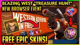 HOW TO GET FREE EPIC SKIN IN WESTERN ADVENTURE (BROWSER EVENT) - MLBB