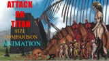 《Attack on Titan》2021 Titan Height Comparison Animation/Evolution Films