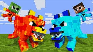 Monster School : Fire Baby Zombie Become King Because Mother Wolf - Sad Story - Minecraft Animation