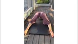 Outdoor Yoga Stretching