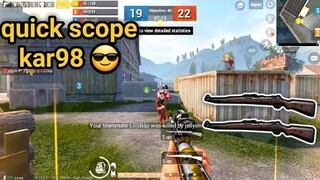 PUBG Mobile - Cầm 2 Kar98 Quick Scope Trong 4v4 | Gặp Gái Hát Hò Trong Game