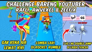 CHALLENGE KOCAK BARENG YOUTUBER STUMBLE GUYS RAFLI, AWVEXEL DAN ZEEFIX! NGAKAK BANGET!