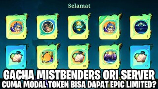 GACHA MISTBENDERS ORI SERVER - APAKAH CUMA MODAL TOKEN BISA DAPAT SKIN EPIC LIMITED? MOBILE LEGEND