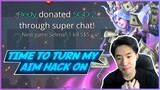 I turned my aim hack on for donation.. XD | MLBB