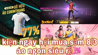 Free fire| ngày hội mua sắm 8/3 bất ngờ garena bán áo siêu rẻ