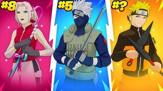 15 New NARUTO Fortnite Skin Combos!