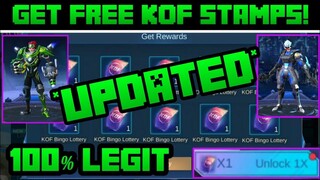 (UPDATED) How To Get More Kof Bingo Lottery | Free KoF Stamp! | MLBB