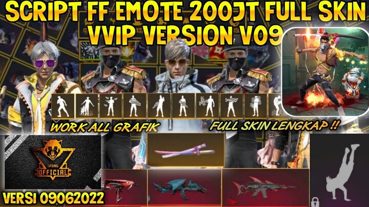 SCRIPT FF EMOTE 20JT V09 FULL EVO | BISA DILIHAT MUSUH DAN TEMAN