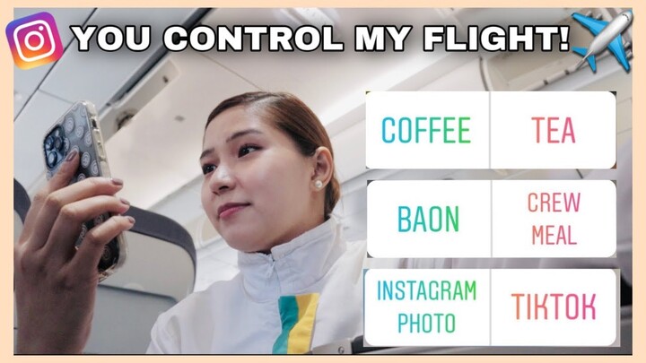 LETTING MY INSTAGRAM FOLLOWERS CONTROL MY FLIGHT | FA Shaine Buhat