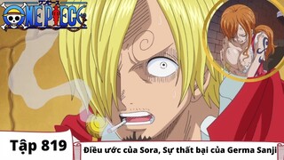 One Piece Tập 819 | Điều ước của Sora Sự thất bại của Germa Sanji | Đảo Hải Tặc Tóm Tắt Anime