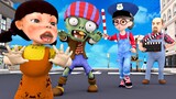 Scary Teacher 3D Zombie Doll Squid Game - Superstar Sister's Story