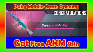 How to Get Snow Girl AKM Skin | PUBG Mobile Crate Opening | Worth More than 3000UC FREE