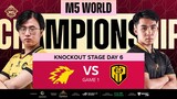 (FIL) M5 Knockouts Day 6 | ONIC vs APBR | Game 1