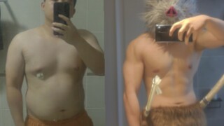 The transformation of a fat otaku: after losing weight for half a year, I cosplayed as Inosuke Hashi