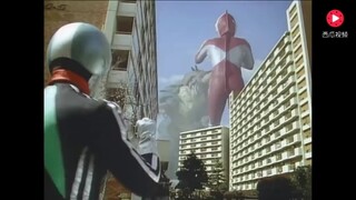 Ultraman and Kamen Rider team up to fight monsters