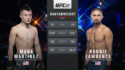 UFC 271 Ronnie Lawrence vs Mana Martinez [All fights on ilovewwe.com]