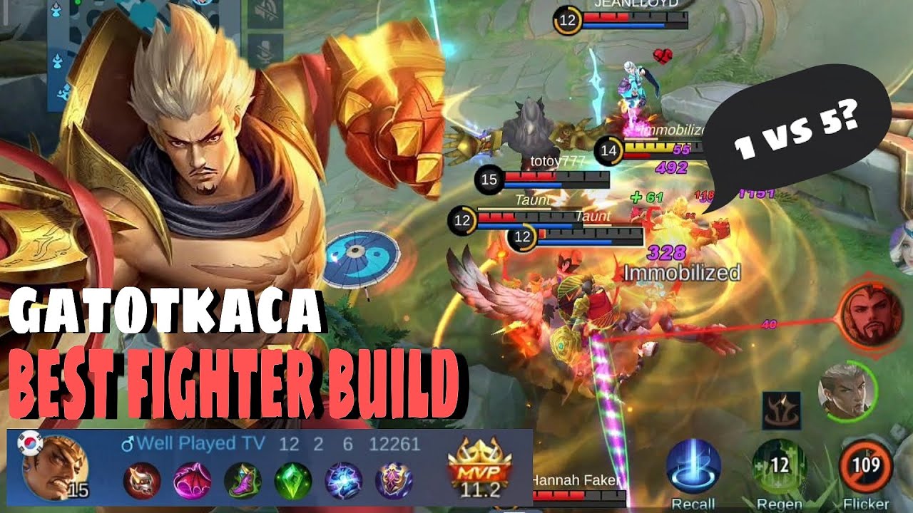 You Will Start Using Gatotkaca After You Watch This Gatotkaca Best Build Mlbb Bilibili