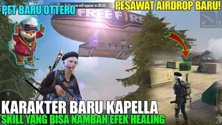 REVIEW UPDATE TERBARU FREE FIRE - NEW CHAR KAPELLA, NEW PET OTTERO, BALON UDARA AIRDROP!