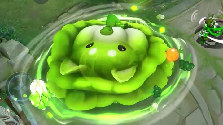 Li Yuanfang’s vegetable-dog linkage skin has homemade special effects that fill the screen with gree