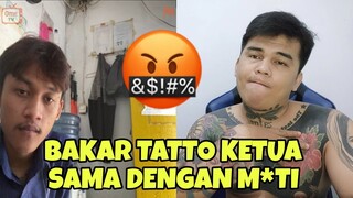 BERANI SEKLAI NYURUH BAKAR TATTO KETUA ‼️ , PERLU DI KASIH PELAJARAN INI ‼️ - PRANK OME TV