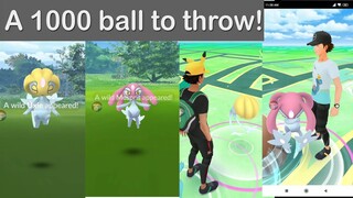 First ever legendary trio release in the wild Uxie, Azelf & Mesprit. Pray for more balls and berry!