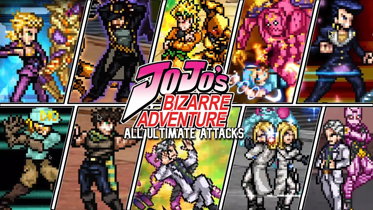 JOJO BIZARRE ADVENTURE JUS PARA ANDROID E PC, COM CHARS