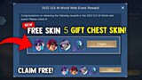 HOW TO CLAIM 5 GIFT STARLIGHT SKIN AND MORE REWARDS! LEGIT! 515 NEW EVENT | MOBILE LEGENDS 2022