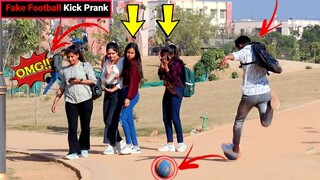 Fake Football Kick Prank || Football Scary Prank - Gone Wrong Reaction || funny parnk