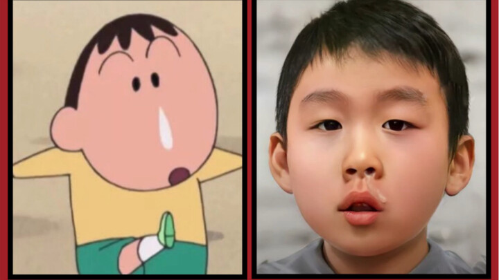 Perbandingan AI "Crayon Shin-chan" dengan orang sungguhan, menurut Anda siapa yang paling lucu?