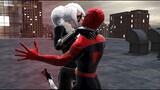 Spider-Man fights Black Cat (Raimi Suit Outfit Mod) - Spider-Man: Web of Shadows