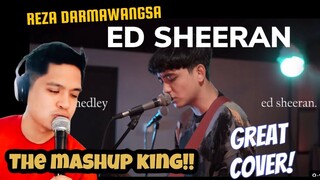 REZA DARMAWANGSA - Ed Sheeran medley mashup |  One Man Band Performance |  REACTION