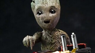 ช่างเปลี่ยนอีกแล้ว! อาณาจักรสัตว์ร้าย 1:1 การแชร์รูปปั้น Groot