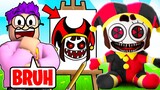 GUESS MY DRAWING Picture Game CHALLENGE In ROBLOX DOODLE TRANSFORM!? (EVIL AMAZING DIGITAL CIRCUS!)