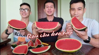 Cách làm RAU CÂU DƯA HẤU tại nhà ngon xuất sắc - Ẩm thực Cha Rồng vs Trí Bot
