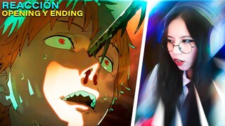 OH POR DIOS! REACCION CHAINSAW MAN OPENING + ENDING #1