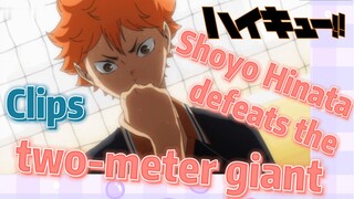 [Haikyuu!!]  Clips | Shoyo Hinata defeats the two-meter giant