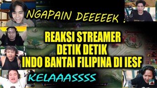 REAKSI STREAMER SAAT MOMENT WAR TERAKHIR INDONESIA VS FILIPINA FINAL IESF 2022 | DLAR TERIAKIN PH