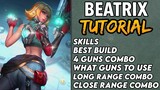 HOW TO USE BEATRIX FAST | Tutorial | Guide | Best Build | Beatrix Combo | Gameplay - Mobile Legends