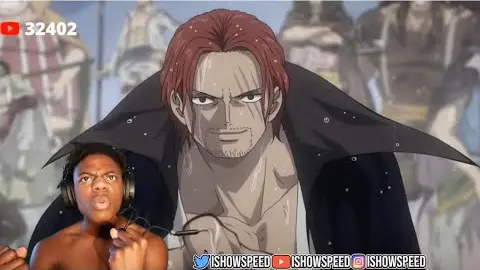 IShowSpeed reacts to One Piece Film Red Trailer 🔥😂😂