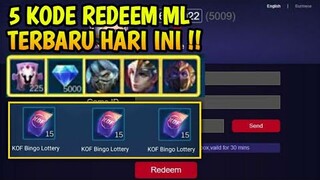 KODE REDEEM ML TERBARU HARI INI 2021 ,DIAMOND , SKIN, FRAGMENT, MOBILE LEGEND 5 CODE ML TOKEN STAMP