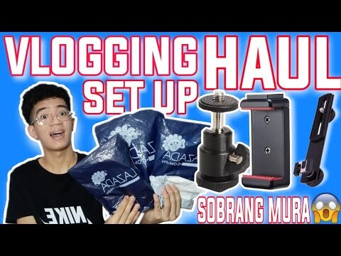 VLOGGING SET UP HAUL FROM LAZADA! (SOBRANG MURA😍) TAGALOG