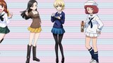 I heard that height is inversely proportional to dodge rate? The first Girls & Panzer height comparison video on the Internet, come in and see how tall your wife is!