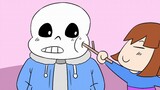 [AMV]Bouncy of Sans' face inspired by <Undertale>